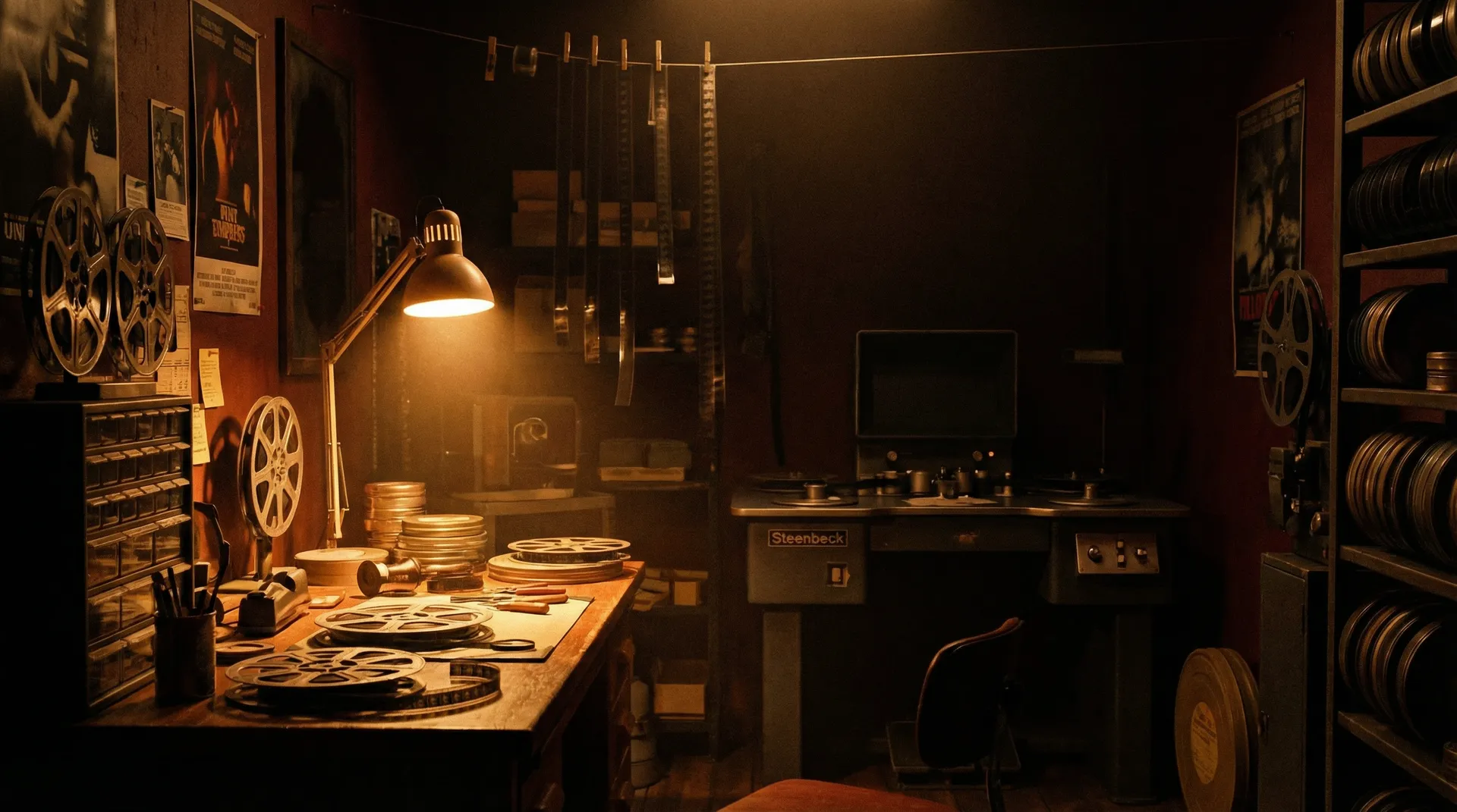 胶片时光机 修复工作室暗房场景